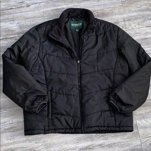 Men’s XL black puffer jacket